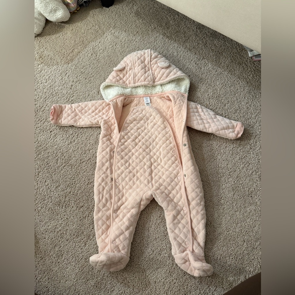 Nordstrom Pink Quilted Kids One Piece 9 mon